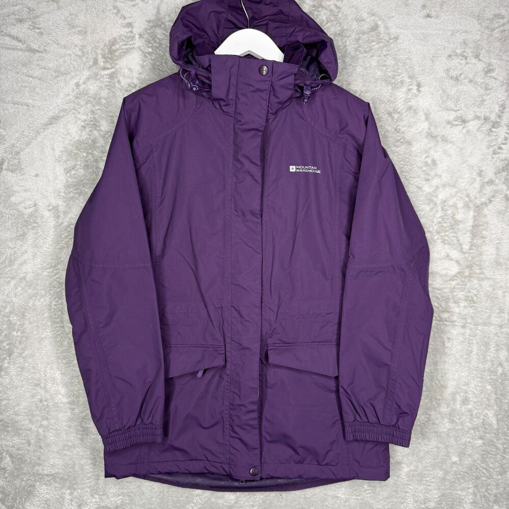 Mountain Warehouse Jacket Womens 6 Extreme Glacier Long Purple Isodry 10000 Logo